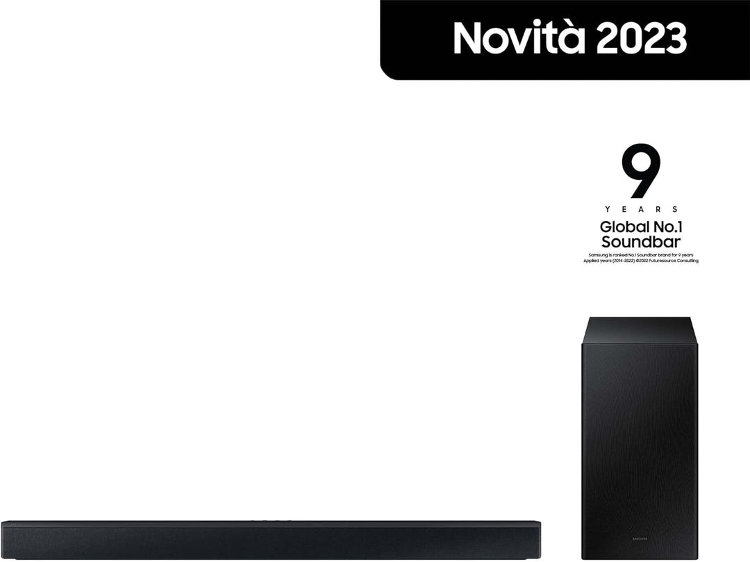 SAMSUNG Soundbar HW-C430/ZF C-Serie, 3 Lautsprecher, Subwoofer inklusive, 2.1-Kanal-Audio, Adaptive