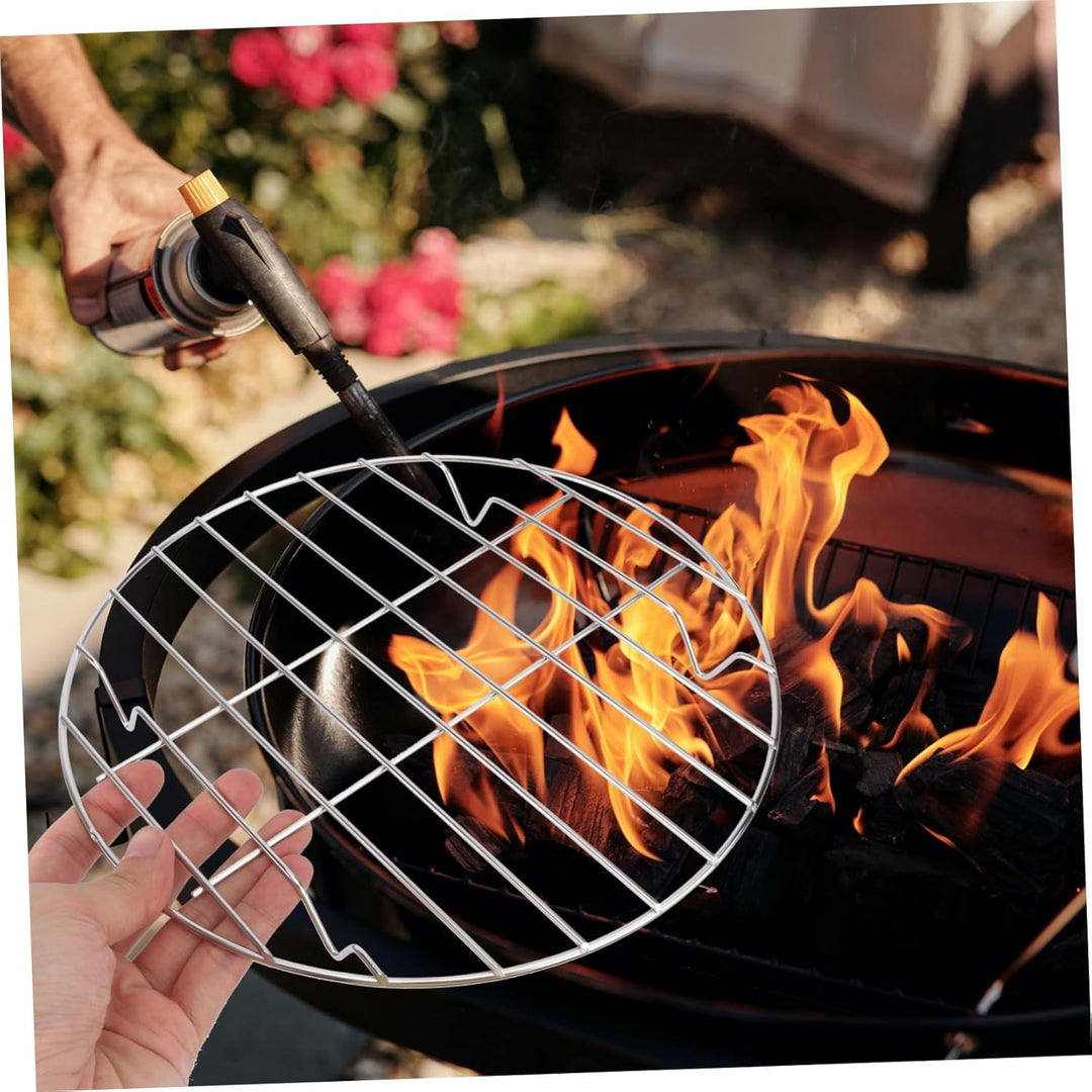 Grillrost Rund 25cm aus Edelstahl Feine Verarbeitung Gitterabstand für Kleine Lebensmittel für Mikro