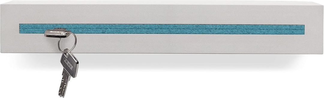 Schlüsselbrett mit Ablage aus Beton light edition 33x6x5 cm, Schlüsselboard Wand, Schlüsselaufbewahr