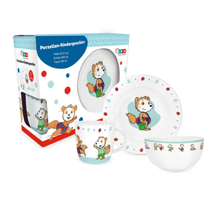 Trötsch BOBO Siebenschläfer Geschirrset Aus Porzellan - Geschenkset Sonstiges Zubehör