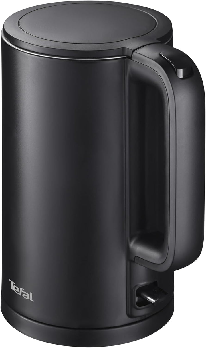 Tefal KO1408E0 Elektrischer Wasserkocher, Thermo Protect, Safe to Touch, 1500 W, Schwarz und Innense