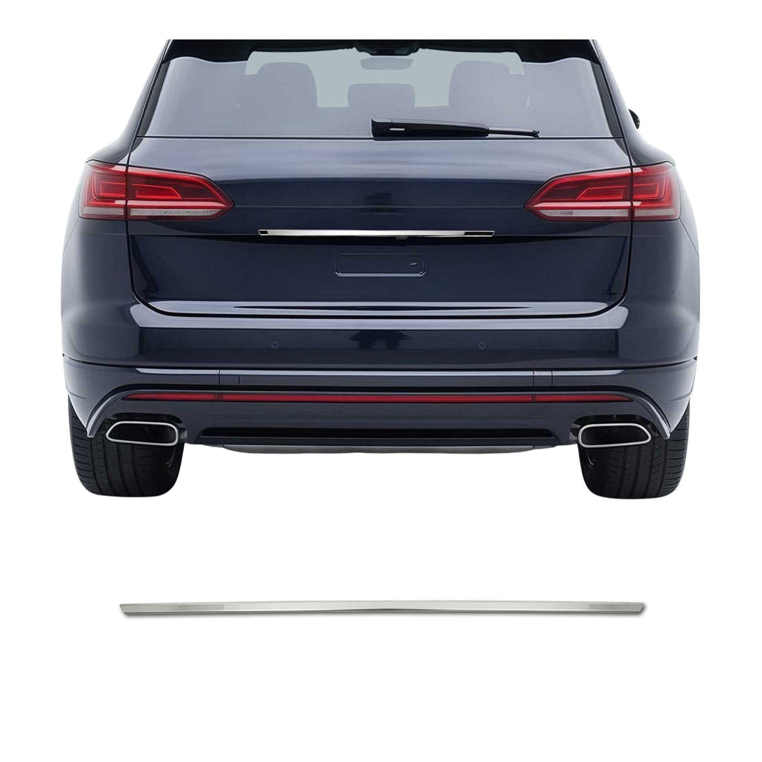 Heckleiste Kofferraumleiste Zierleiste kompatibel mit VW Touareg 2018-2023 Chrom Edelstahl