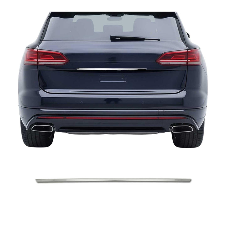 Heckleiste Kofferraumleiste Zierleiste kompatibel mit VW Touareg 2018-2023 Chrom Edelstahl