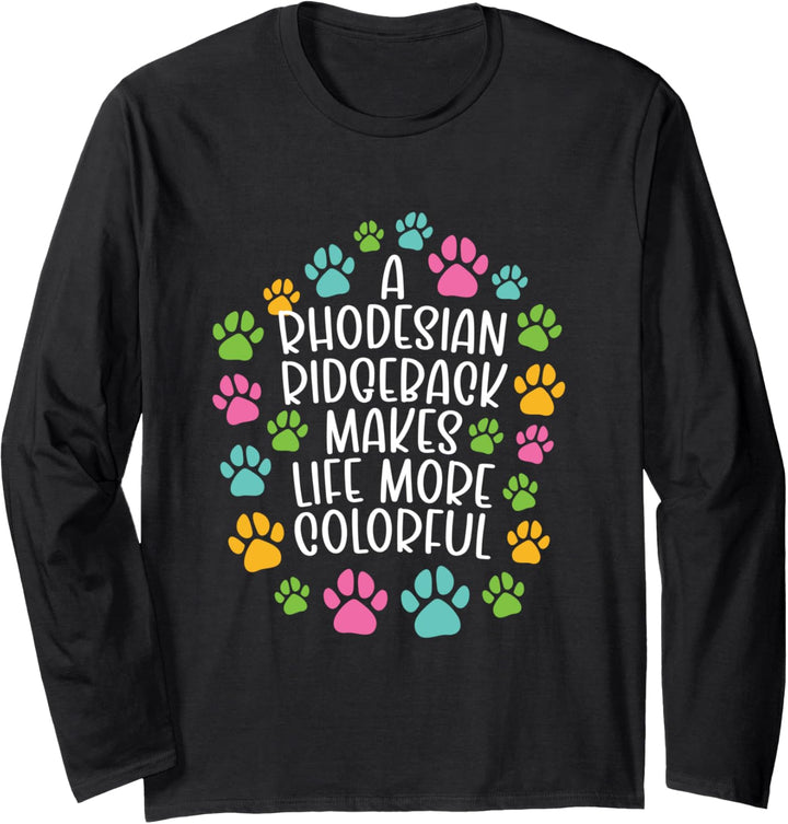 Rhodesian Ridgeback Leben bunter Langarmshirt