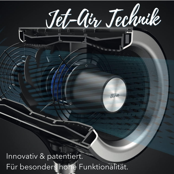 Everdure JET Ventilator inkl. Fernbedienung Farbe Blau I Standventilator mit patentierter Jet-Air Te