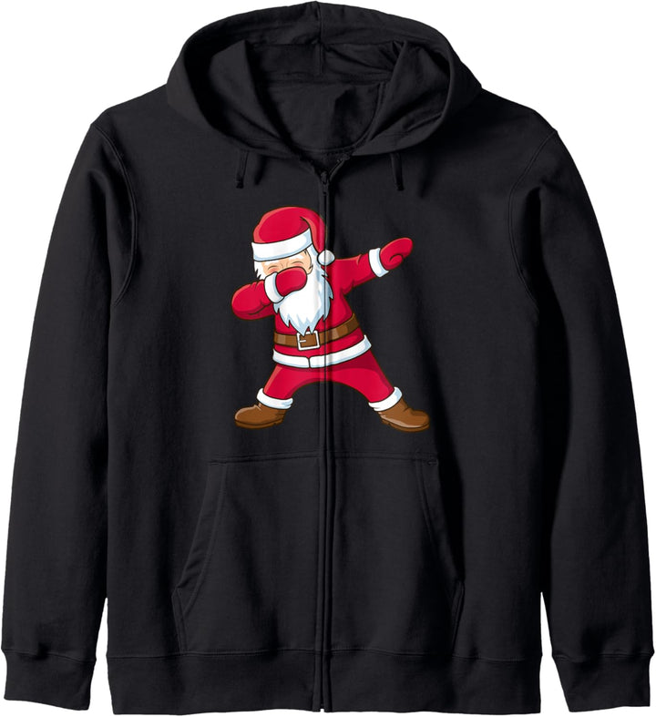 Weihnachten Dabbing Nikolaus Santa Claus Dab Geschenk Kapuzenjacke