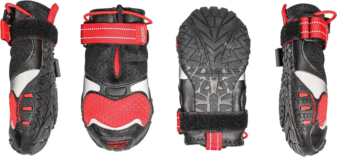 Kurgo Hundeschuhe Blaze Cross, Zum Schutz der Pfoten, Für jede Jahreszeit, Wasserdicht und reflektie
