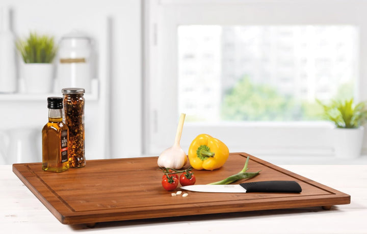 Kesper | Herdabdeckplatte, Material: Bambus, Masse: 56 x 50 cm, H: 4 cm (inkl. Füsse) Farbe: Braun |