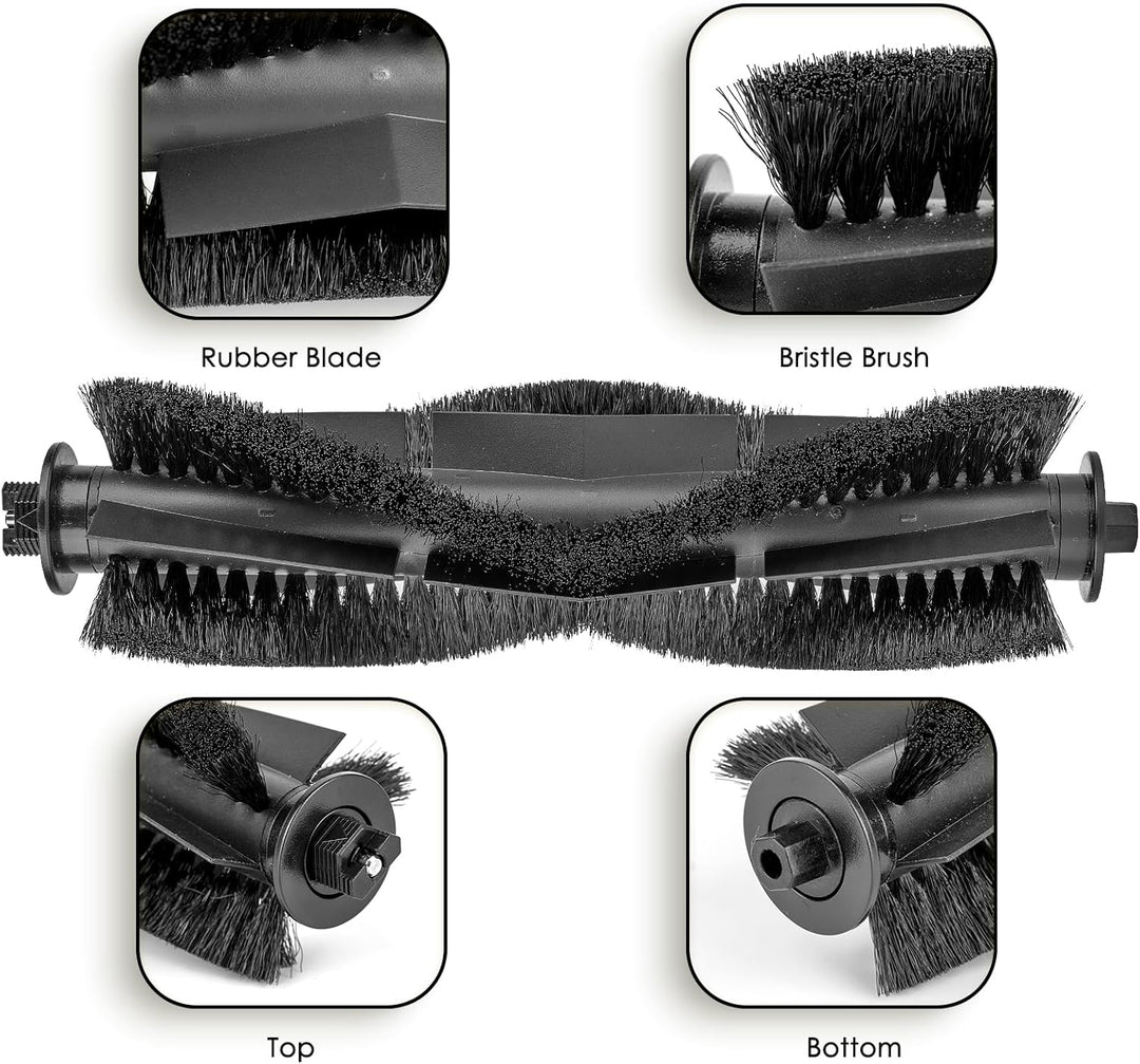 (2 Stück) Ersatz-Bürstenrollen Kompatibel mit Tikom L9000/ G8000/ G8000 Pro Saugroboter und Wischmop