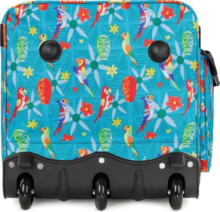 normani Jumbo Reisetasche XXL Trolly mit Rollen aus robustem Material Farbe Papagei / 80 Liter Papag
