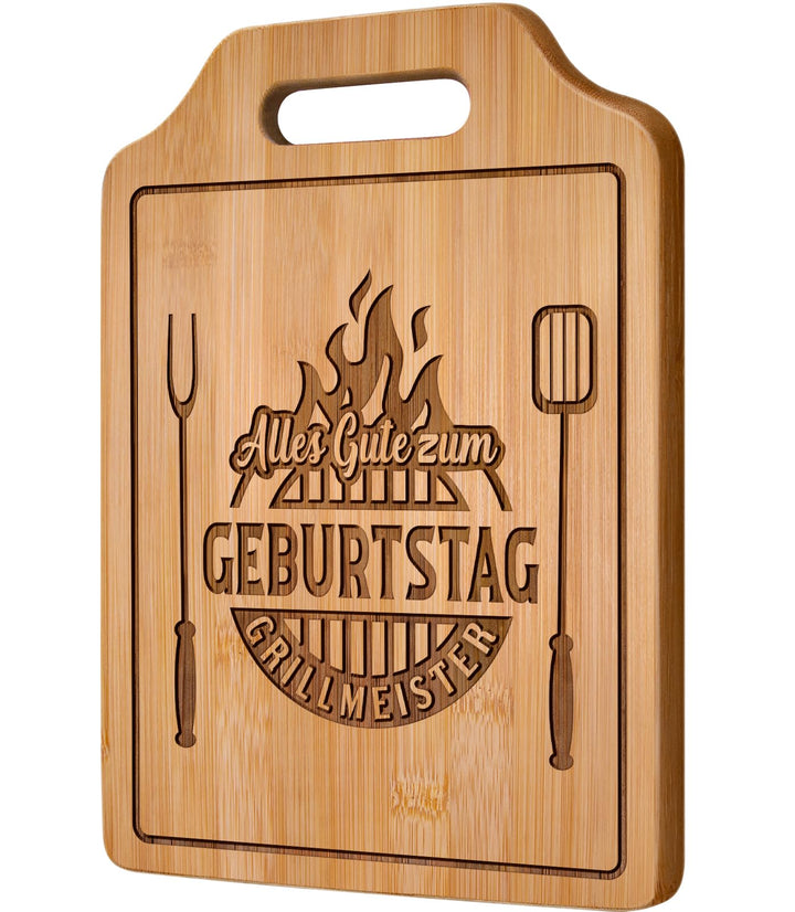 Geburtstagsgeschenk für Männer - Graviertes Bambus Schneidebrett, Geschenke für Männer Geburtstag, G