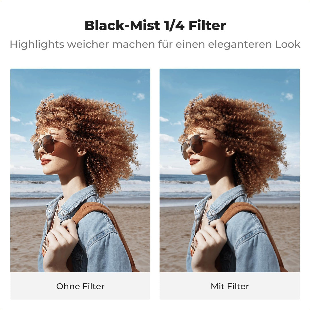 K&F CONCEPT DJI Nano Black-Mist 1/4 Filter, Black Diffusion Filter mit Mehrfach Beschichtete HD opti