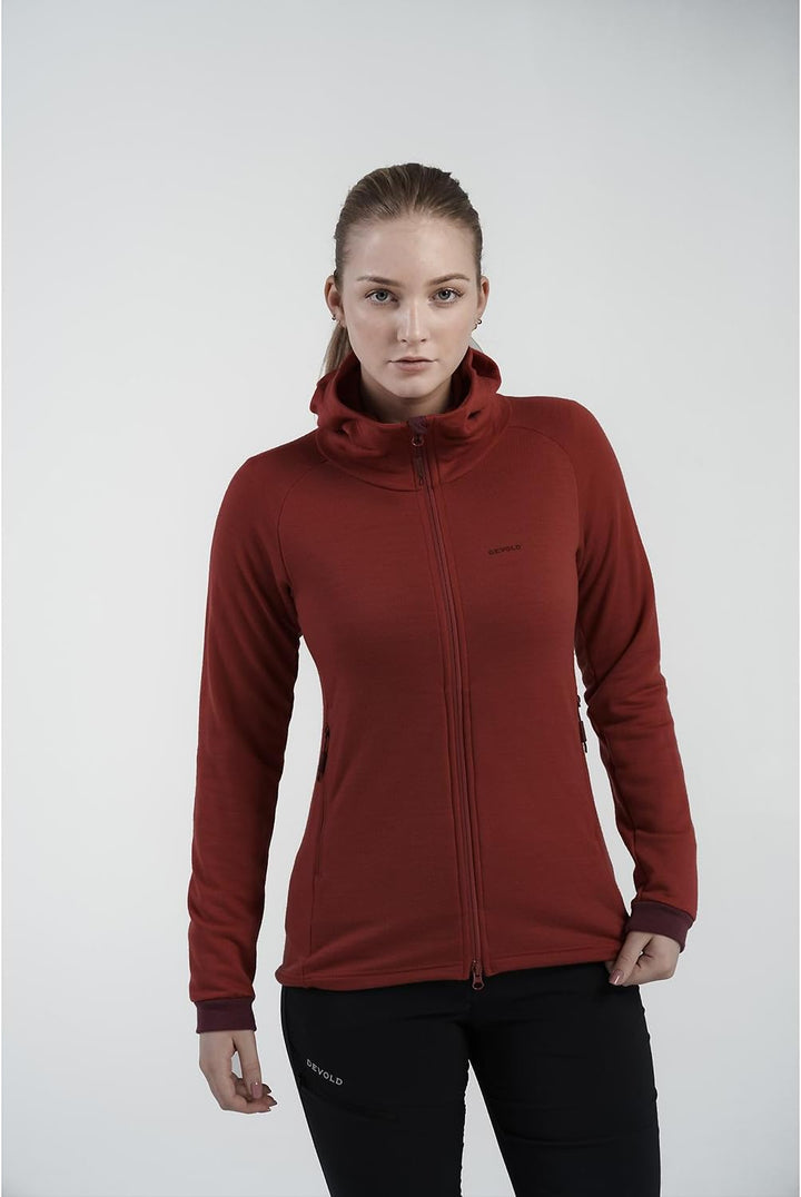 Devold Nibba Merino Jacket Hood Woman S Beauty, S Beauty