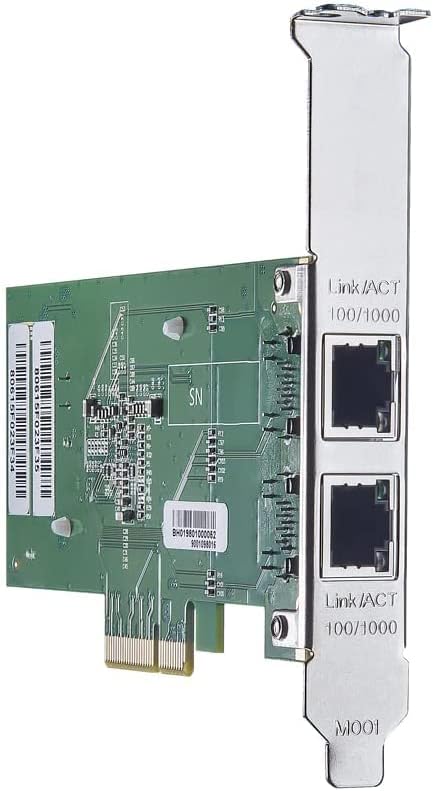 ipolex 1.25G Ethernet-Netzwerkkarte, 2X RJ45+ Port, 10GbE NIC im Vergleich zu Intel i350-T2, unterst