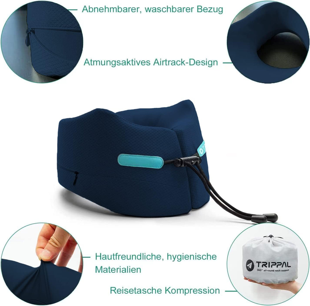 Joscoal Nackenkissen Flugzeug Reisekissen Memory Foam Bequemes Nackenkissen Auto Nackenhörnchen Erwa
