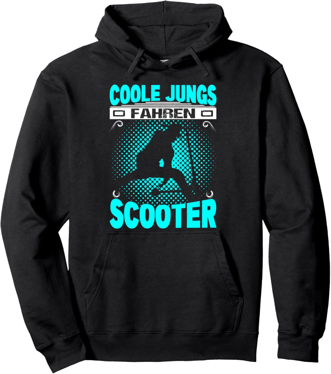 Stuntscooter Coole Jungs Fahren Scooter Tretroller Roller Pullover Hoodie