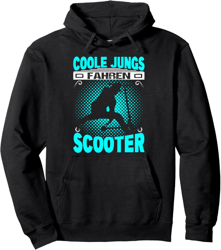 Stuntscooter Coole Jungs Fahren Scooter Tretroller Roller Pullover Hoodie