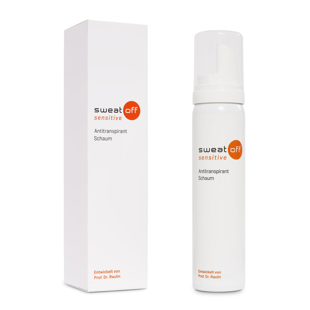 Sweat-Off sensitive Antitranspirant Schaum, Flüssigkeit, 75ml gegen Schwitzen | Schaum gegen Schweis