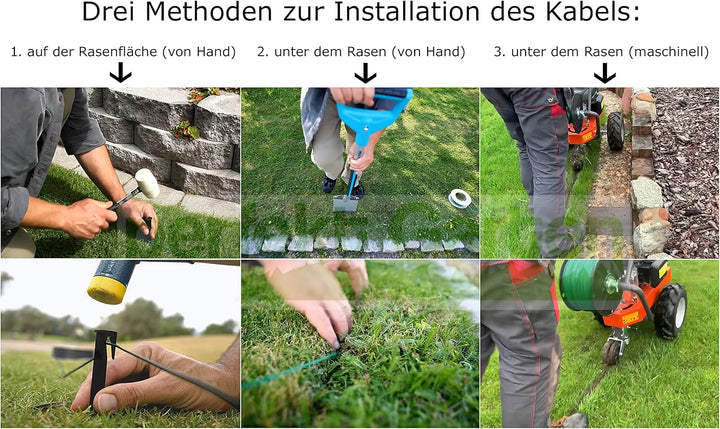 100 m / 3,4 mm Mähroboter Begrenzung Kabel Satz kompatibel mit Stihl iMOW/Viking Roboter