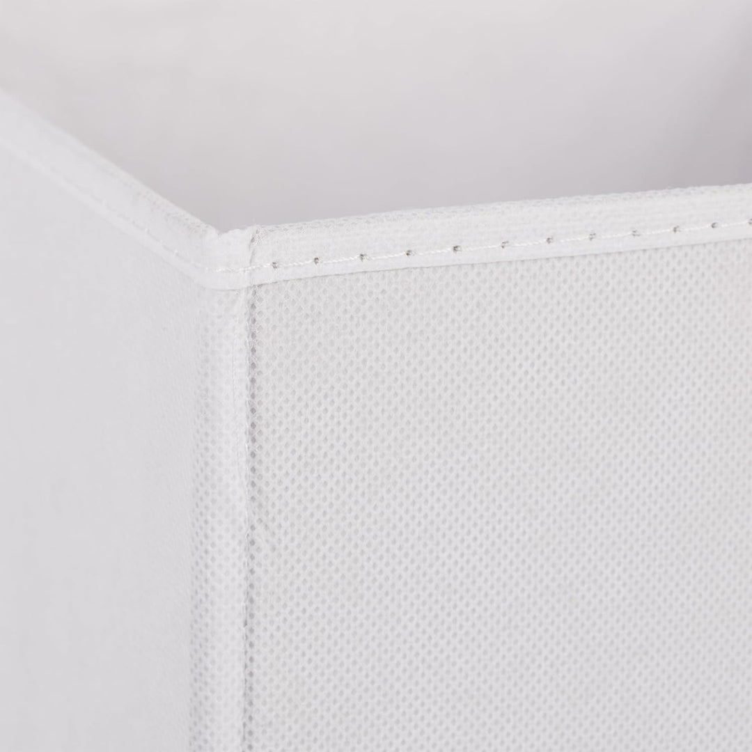Relaxdays Aufbewahrungsbox 4er Set, Faltbare Regalboxen, HxBxT: 30 x 30 x 30 cm, Grifflöcher, Faltbo