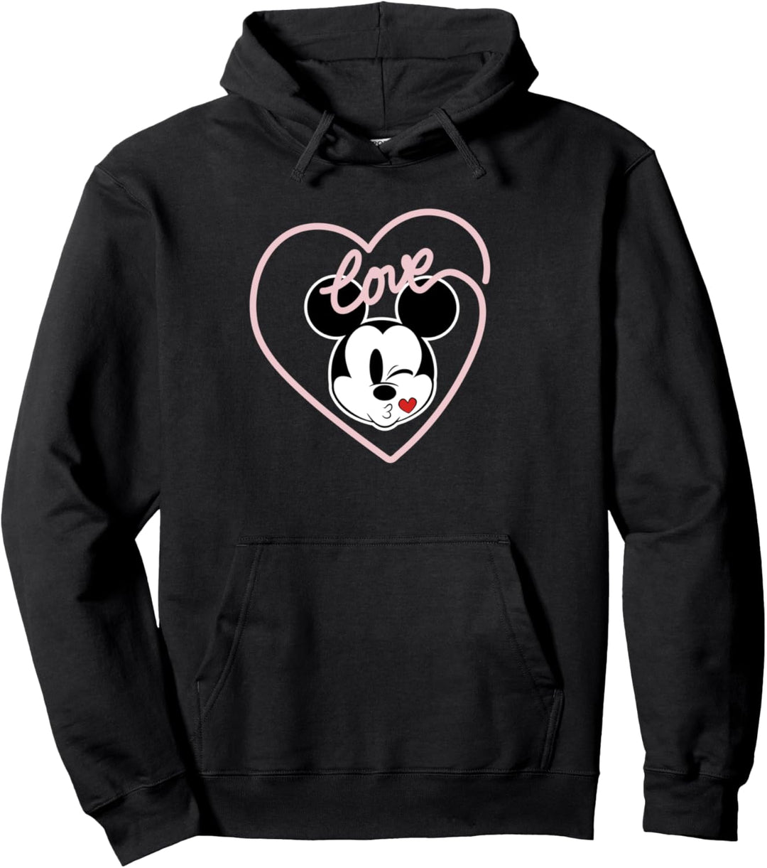 Disney Mickey Mouse Love Kiss Pullover Hoodie