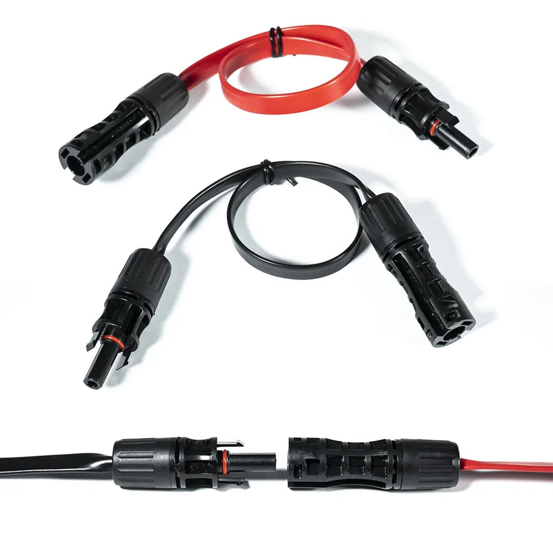 Solarkabel Fensterdurchführung 50cm Kabel Wasserdicht PV Kabel 1 Paar,Fensterdurchführung Solarkabel