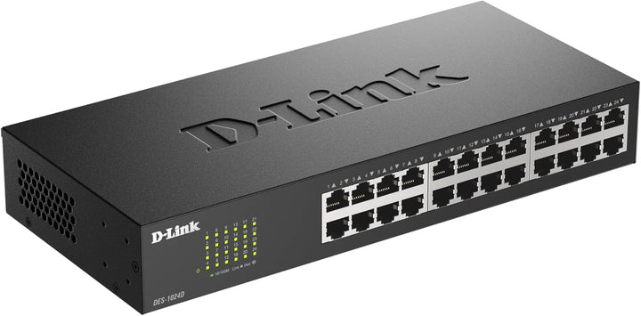 D-Link DES-1024D 24-Port Fast Ethernet Switch (10/100 Mbit/s-Anschlüsse, bis zu 200 Mbit/s im Full-D