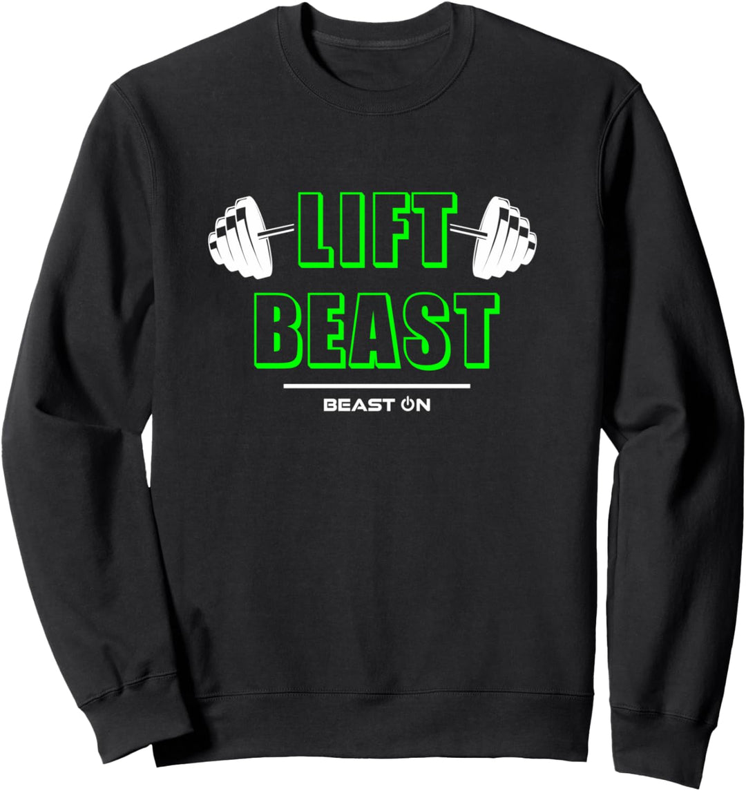Lift Beast Green Fitnesstraining, Bodybuilding, Fitnesstraining Sweatshirt