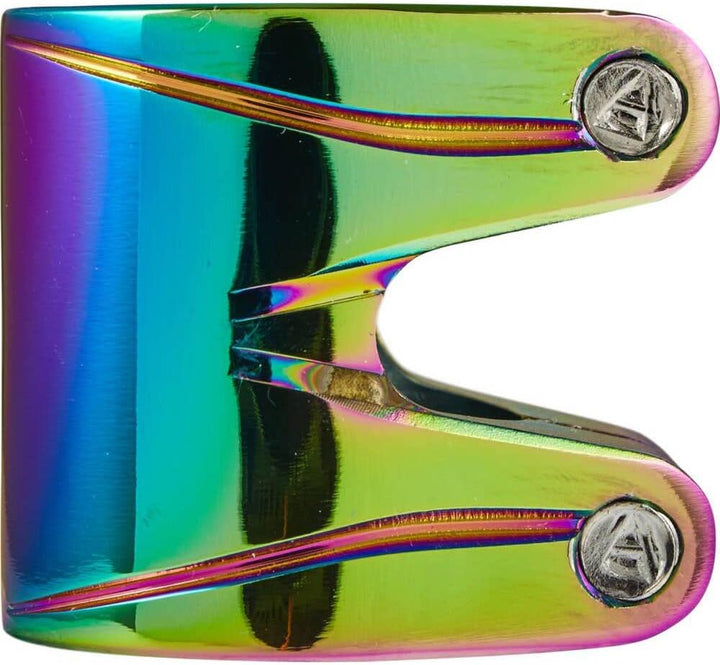 Striker Essence Double V2 Stunt Scooter Klemme Clamp Rainbow Neochrome