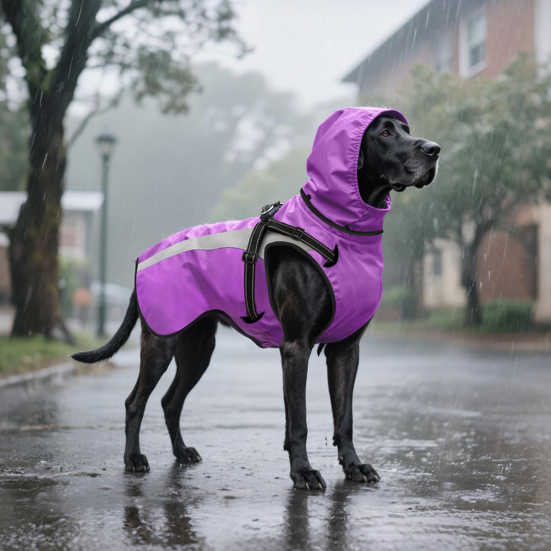 Hund Regenmantel wasserdichte Regenmäntel für Hunde Regenjacken mit Kapuze Haustier Regen Poncho Man