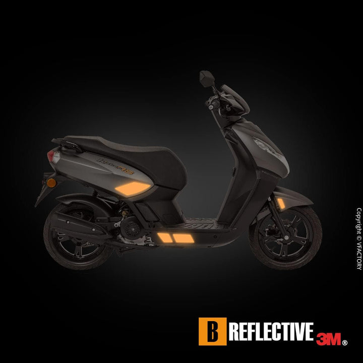 B REFLECTIVE 3M® Colors™, Ausgeschnittene reflektierende Aufkleber, Multi Support: Fahrrad, Roller,
