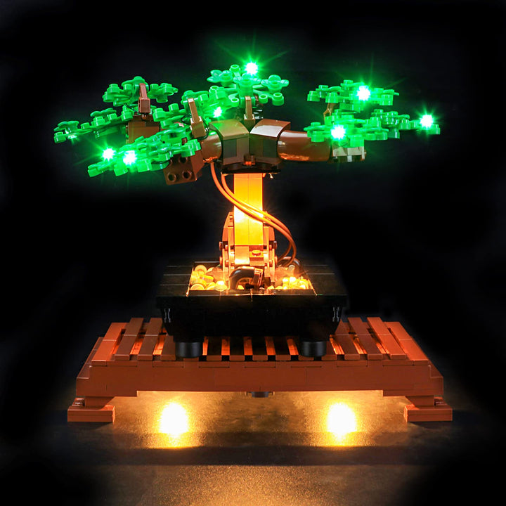 YEABRICKS LED Licht für Lego-10281 Creator Expert Bonsai Tree(Green) Bausteine Modell (Lego Set Nich