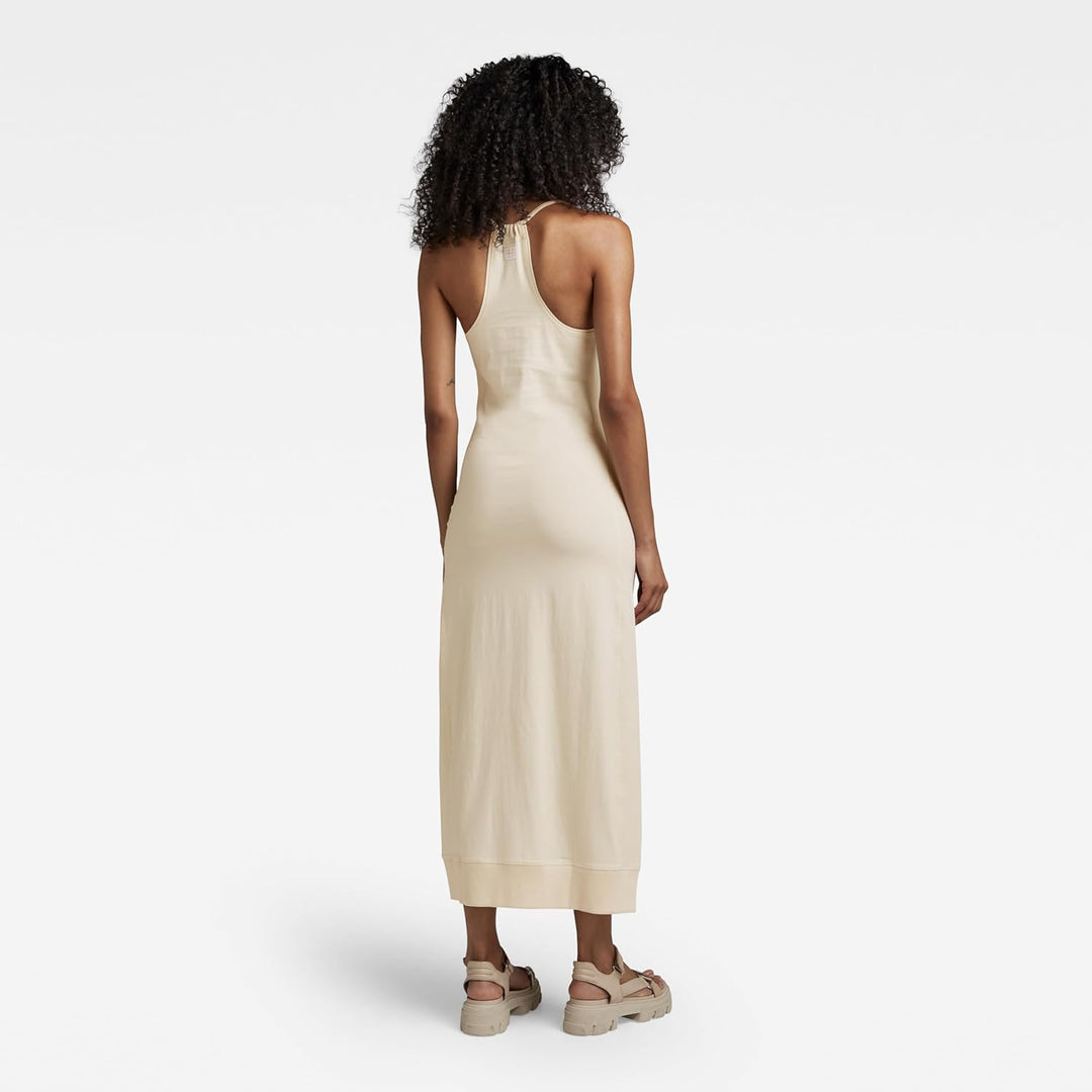 G-STAR RAW Damen Racer Slip Kleid Dresses XL Beige (Ecru D23296-d393-159), XL Beige (Ecru D23296-d39