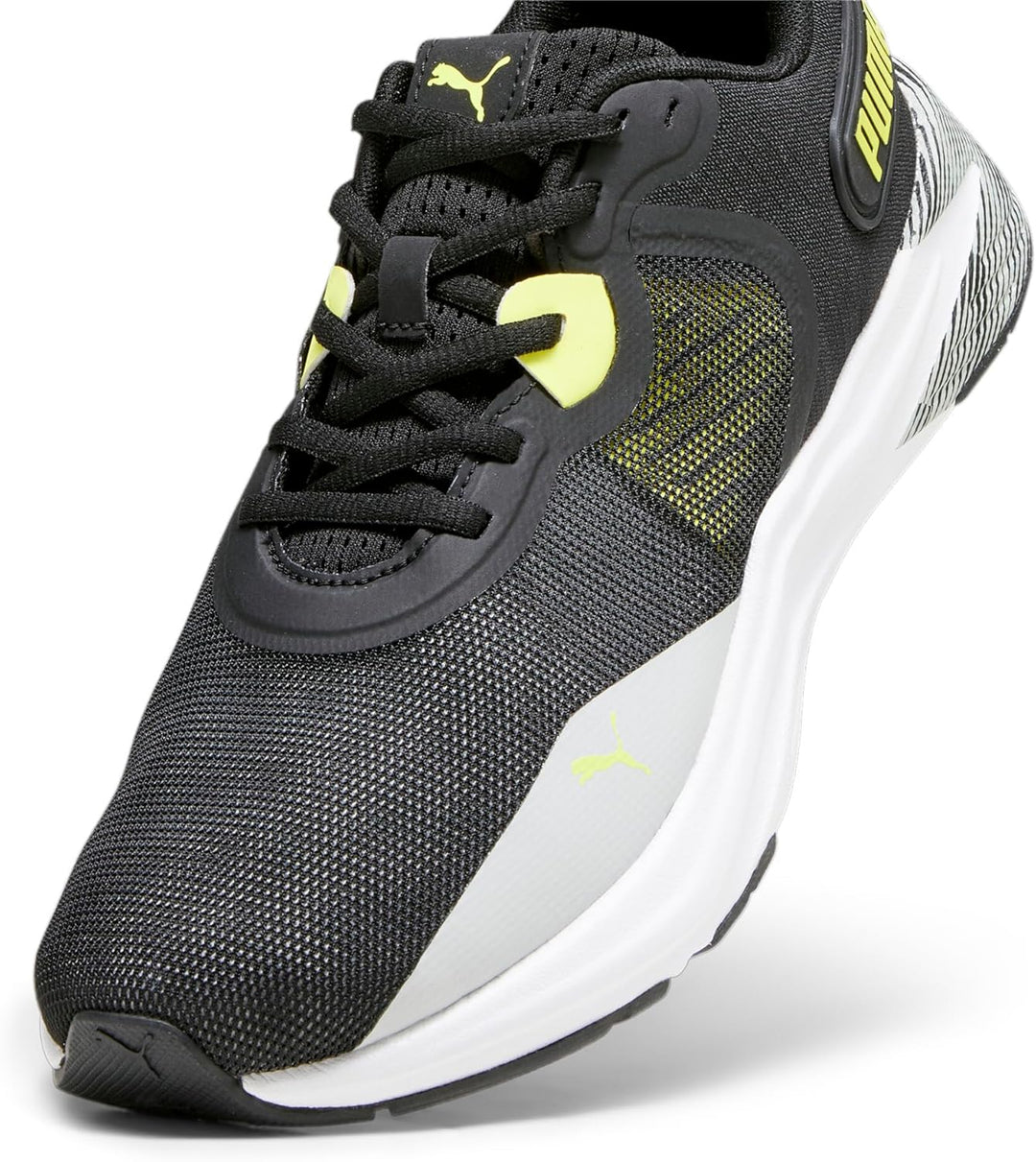 PUMA Unisex Disperse Xt 3 Hyperwave Strassen-Laufschuh 43 EU Ash Gray Puma Black Yellow Burst Puma W