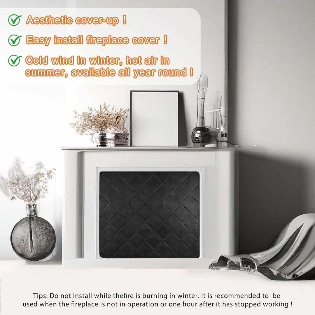 Magnetische Kaminabdeckung, Kaminblocker Decke stoppt über Nacht Wärmeverlust Indoor Kaminabdeckunge