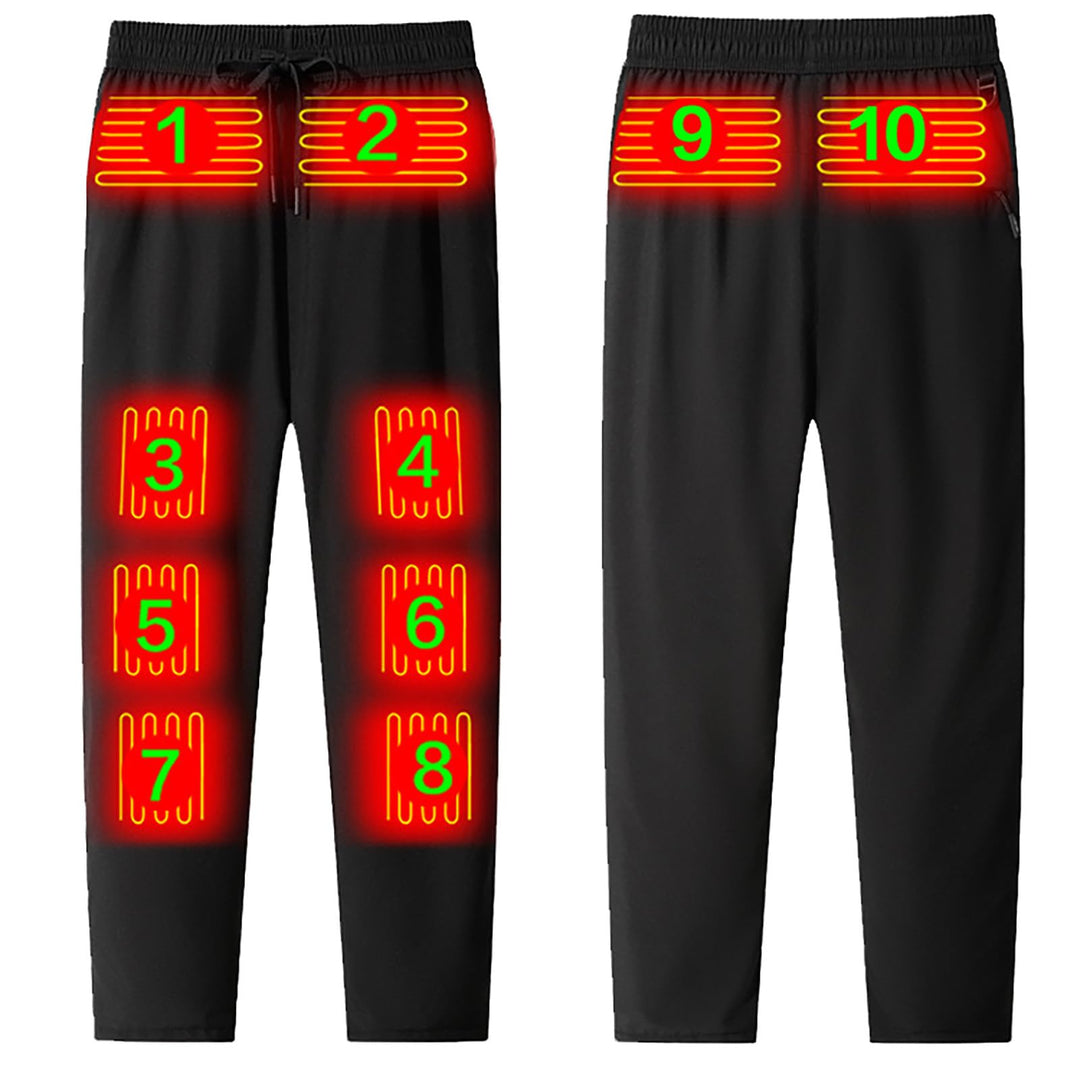 Vhersily Beheizte Hose Herren Damen, elektrisch beheizte Fleece-Hose, Schneehose, bequeme Trekkingau