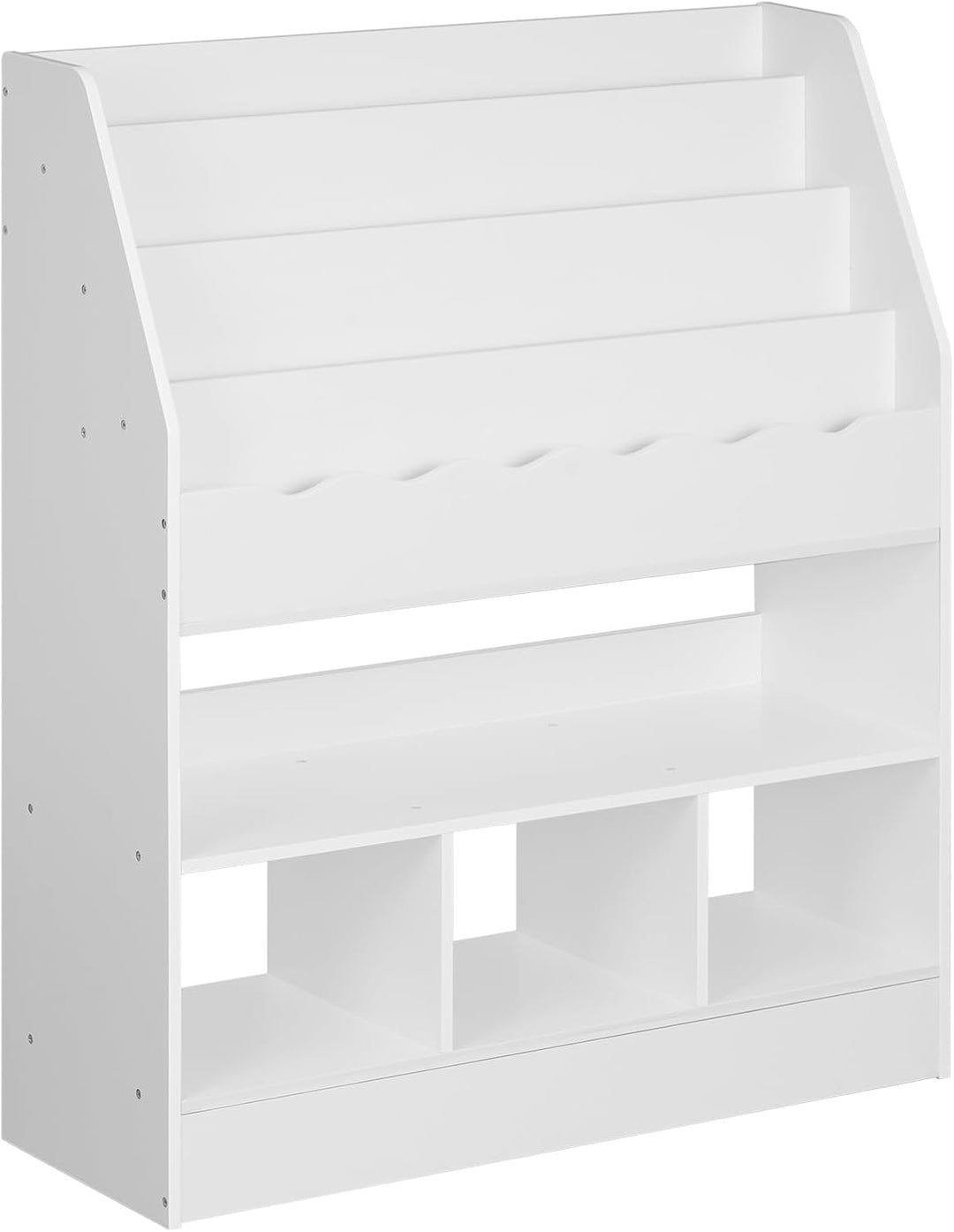 WOLTU Bücherregal Kinder, Kinderregal, weisses Regal Kinderzimmer, mit 6 Fächern, Spielzeugregal, Mo