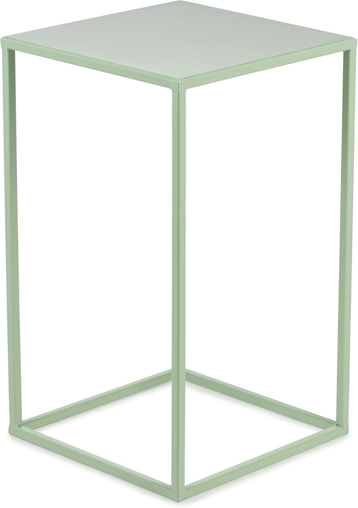 HowHomely Blumenständer Metall Grünblau 40 cm Hoch - Solider und Robuster Blumenhocker Metall - Pfla