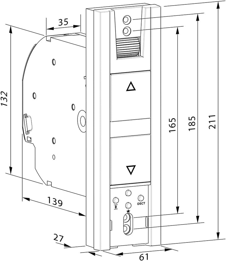 HOMEPILOT - Gurtwickler RolloTron Pure DECT | Elektrischer Gurtwickler zur bequemen Rolladensteuerun