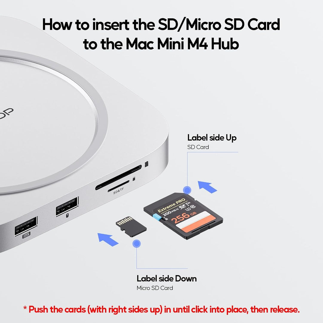 Mac mini M4 Dock mit 4TB SSD Enclosure (SSD Not Included),USB C Hub Zubehör für Mac mini 2024 M4 Pro