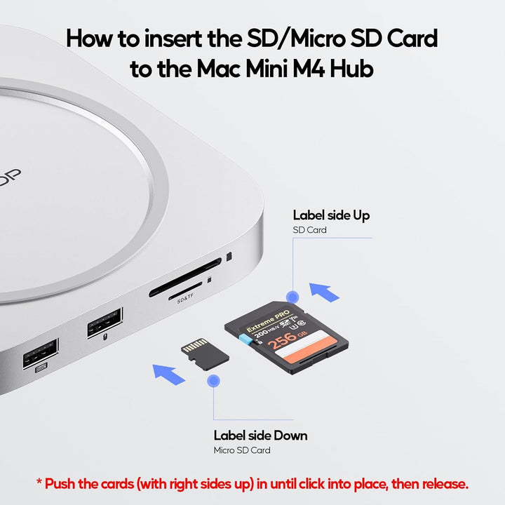 Mac mini M4 Dock mit 4TB SSD Enclosure (SSD Not Included),USB C Hub Zubehör für Mac mini 2024 M4 Pro