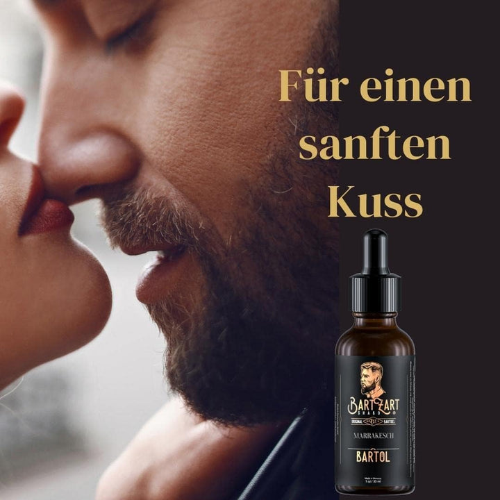 BartZart Bartpflege Set mit Zedernholz I Bart Set 6 tlg. I Rasiermesser mit Wechselklinge, Bartöl, B