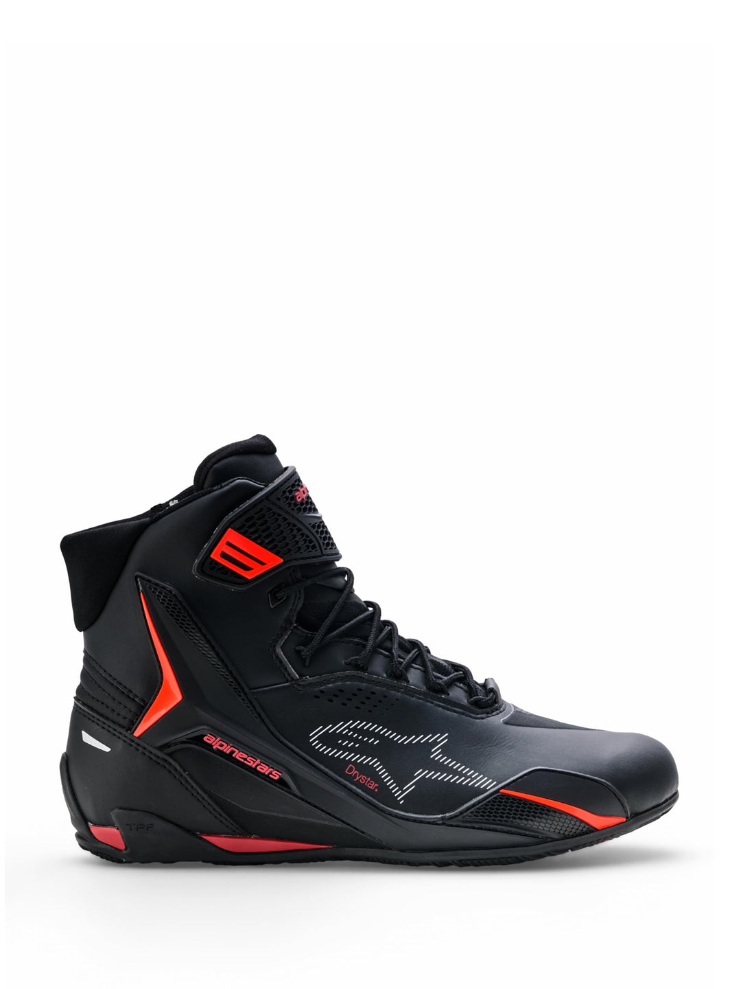 Alpinestars Faster 4 Drystar wasserdichte Motorrad Schuhe, schwarz/rot, 6.5 (38.5) Schwarz Rot 38.5