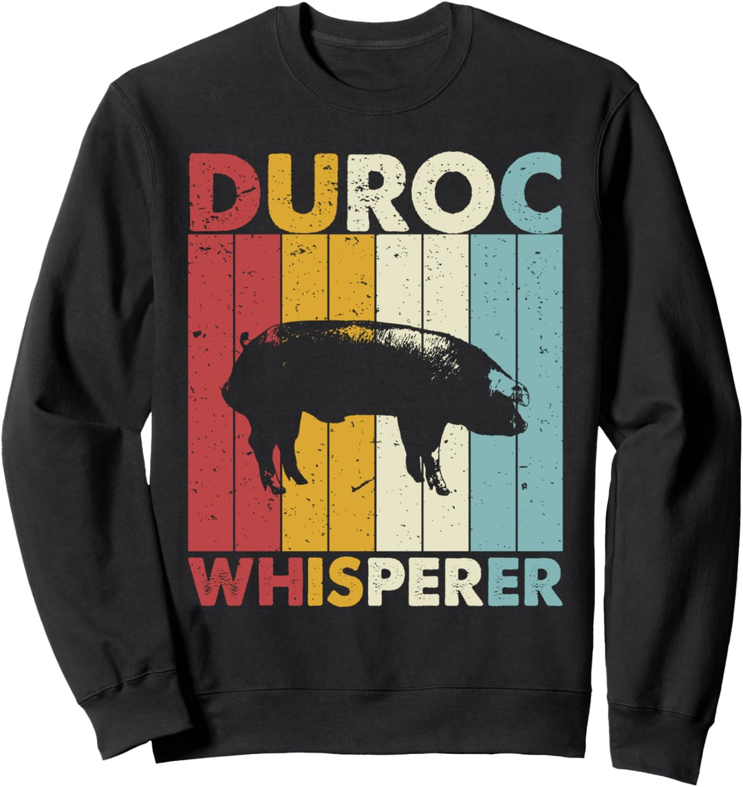 Schwein Papa Mama Flüsterer - Farmer Züchter Vintage Duroc Sweatshirt