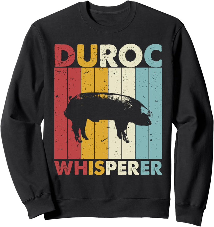 Schwein Papa Mama Flüsterer - Farmer Züchter Vintage Duroc Sweatshirt