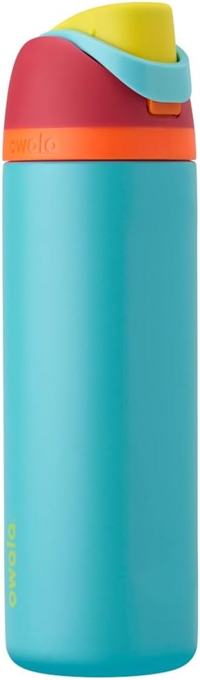 Owala FreeSip Isolierte Edelstahl Trinkflasche mit Strohhalm, 710 ml – BPA-frei, optimal für Sport,