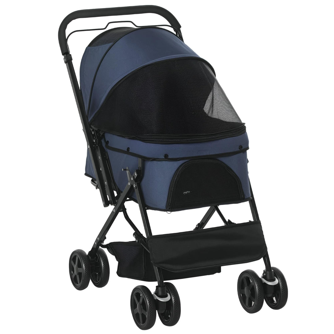 PawHut Hundebuggy Hundewagen Buggy für kleine Hunde und Katzen Haustierwagen Pet Stroller Katzenbugg