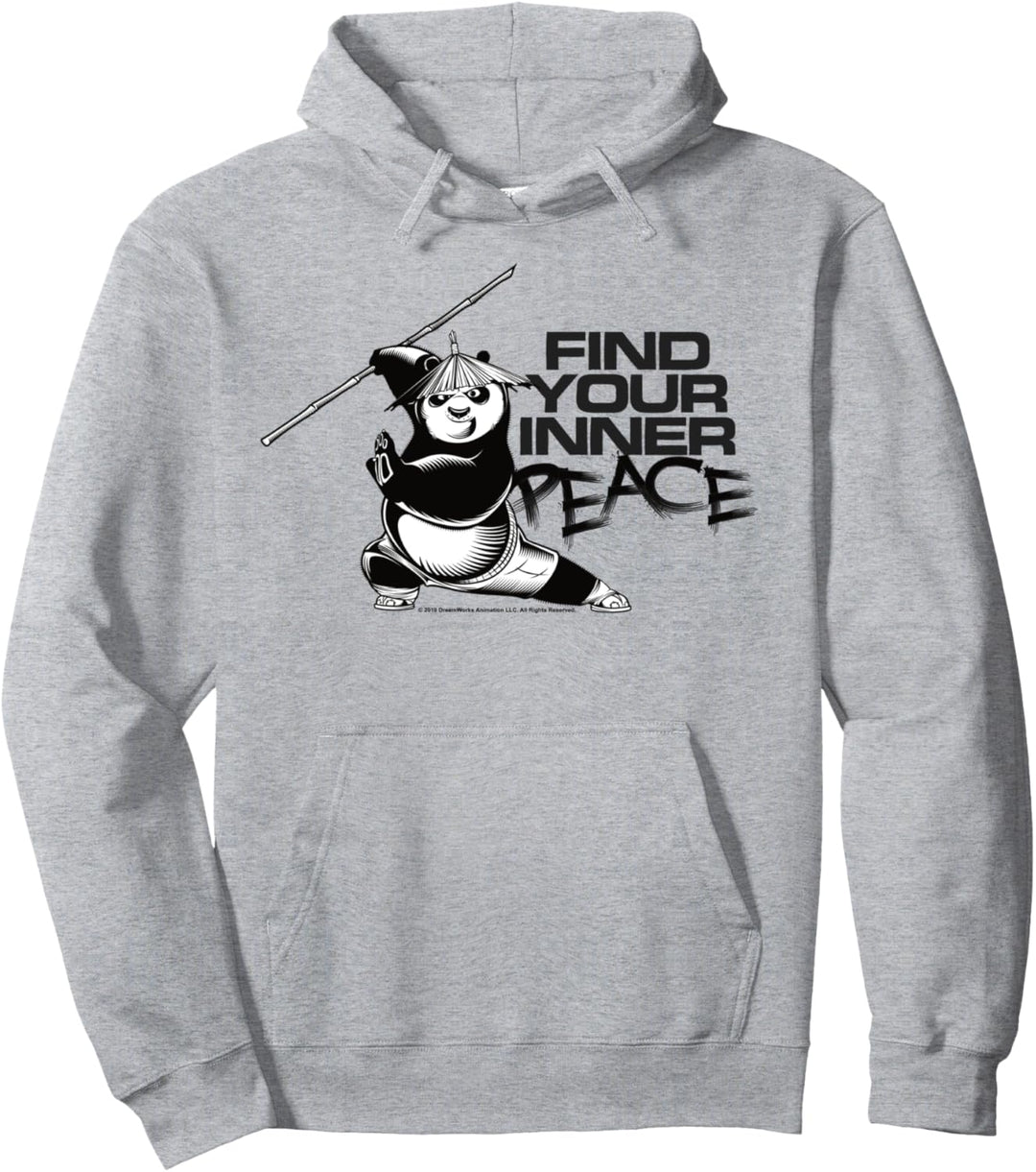 Kung Fu Panda Find Your Inner Peace Portrait Pullover Hoodie