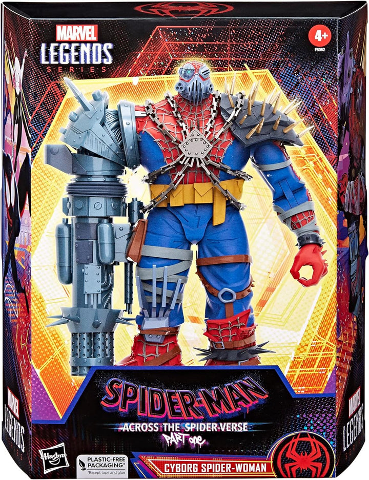 Hasbro Spider-Man: Across The Spider-Verse Marvel Legends Figur Deluxe Cyborg Spider-Woman 15 cm