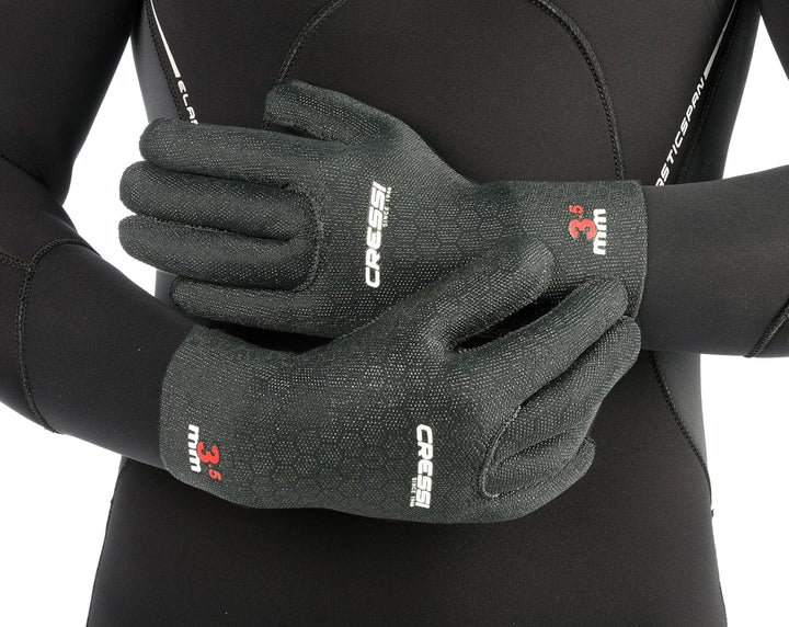 Cressi High Stretch Gloves -Unisex 5-Finger-Tauchhandschuhe aus Weichem, Einfach Gefüttertem, Hochfe